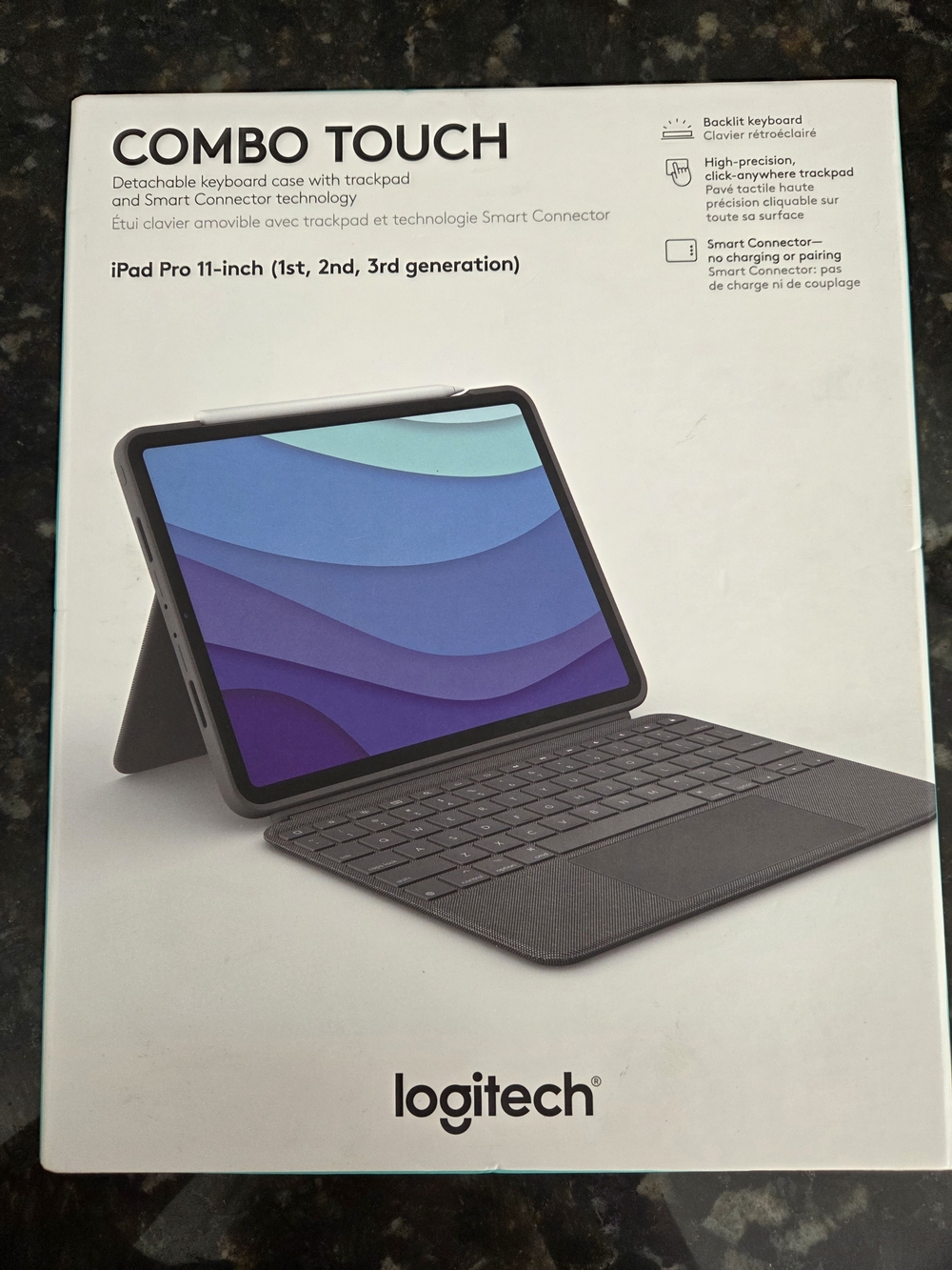 Logitech Combo Touch Keyboard Case for iPad Pro 11-inch - Black